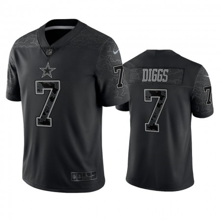 Miesten Dallas Cowboys NFL Pelipaita Trevon Diggs 7 Musta Reflective Limited